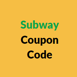 Subway Coupon Code