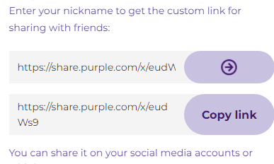 Purple Refer Link