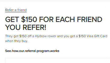 Hydrow Refer Friend